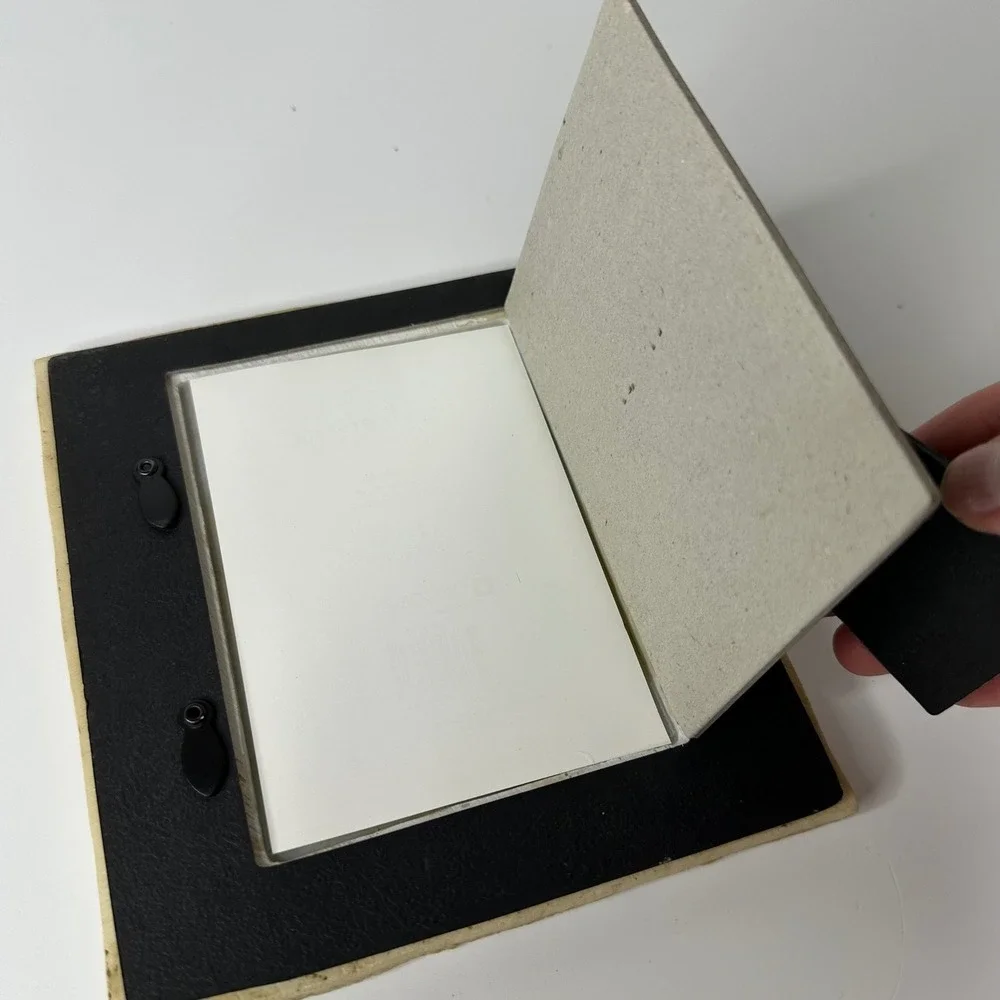 2 Picture Frames Leaf Impression & Floral Foxglove Textured Cottagecore Tabletop